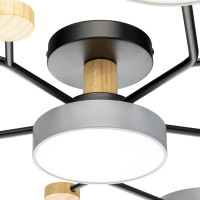 Светодиодная диммируемая люстра RITTER Scandia с ДУ 970х60мм 84Вт серая 52079 5