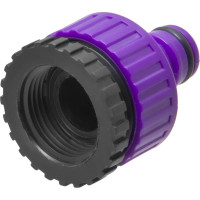 Штуцер под коннектор с переходником 3/4" - 1" с внутренней резьбой, пластик MasterProf ДС.070871.ИМ