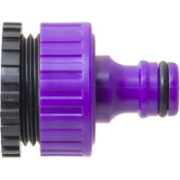 Штуцер под коннектор с переходником 3/4" - 1" с внутренней резьбой, пластик MasterProf ДС.070871.ИМ