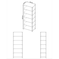 Стеллаж ООО Металекс Metalex AIR 2200x800x300 мм, 7 полок SMAVII228030