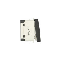 1-клавишный выключатель LK Studio 45x22.5 (сх.1) 16 A. 250 B черный бархат LK45 850108-1