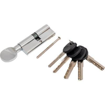 Цилиндр PALIDORE 80PC 40/40С ключ/завертка, хром блестящий 98760928