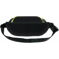Сумка на пояс BRAUBERG RIO, черная с салатовыми деталями, 30x12x10 см, 270823