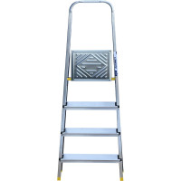 Комбинированная усиленная стремянка Алюмет 4 ступени Серия АМS7804