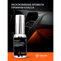 Ароматизатор-спрей Airline SILVER Perfume PATCHOULI & WOOD, 30 мл AFSP263