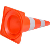 Дорожный мягкий конус Airline 520 мм, 2 световозвращающие полосы AKON003