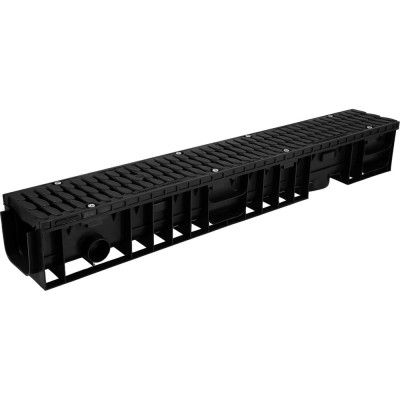 Лоток Aquastok ЛВП Master DN100 H135 B125 1000x148x135 с пластиковой решеткой (комплект) (110131) 549070