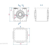Пластиковый дождеприемник Aquastok (пустой) 300x300x297 B125 (4300) 549126