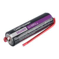 Батарейка GoPower 14505 PC1 Li-SOCl2 3.6V с выводами (1/10/500) 00-00015332