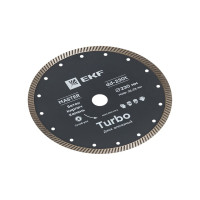 Диск алмазный Turbo Master (230x22.23 мм) EKF dd-230t
