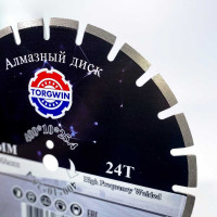 Диск алмазный TORGWIN отрезной сегментный по асфальту и железобетон Серия TG 400х25.4/10х3.6мм. Professional Industrial T394396