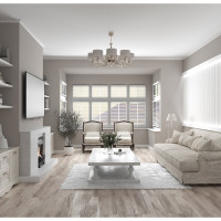 Панель стеновая "Грани" ударопрочная, влагостойкая, под покраску Decor-Dizayn 150x10x3000 мм DD901 (3m)