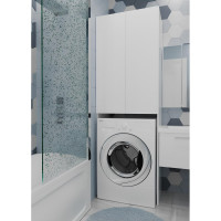 Шкаф 1Marka Lock 67 Напольный, 2 дверцы, цвет Белый, Ц0000012066