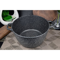 Кастрюля Горница Гранит 5 л, литая ручка, с крышкой, СП2775