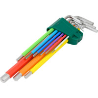 Шестигранники SATA 9 предметов цветные, пластиковый блистер S2 09103CH