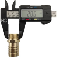 Штуцер для шлангов 1/2" НР х 20 мм, 2 шт HG 1649045