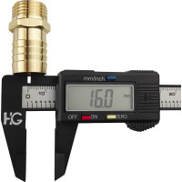 Штуцер для шлангов 1/2" НР х 20 мм, 2 шт HG 1649045