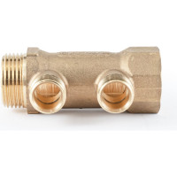 Коллектор латунный PROFACTOR в/н 1" х 2 вых 1/2" нар PF MF 263.2