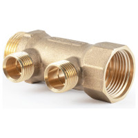 Коллектор латунный PROFACTOR в/н 1" х 2 вых 1/2" нар PF MF 263.2