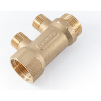 Коллектор латунный PROFACTOR в/н 1" х 2 вых 1/2" нар PF MF 263.2