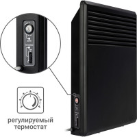 Электрический конвектор TDM ELECTRIC ЭК-1000С, 1000 Вт, термостат, СТИЧ, черный, SQ2520-1207