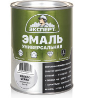 Универсальная алкидная эмаль Эксперт (полуматовая; светло-серая; 0,8 кг) 31347