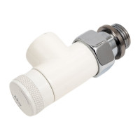 Запорный клапан SR Rubinetterie осевой, серия Tondera 1/2", цвет белый 0671-1500VC0A