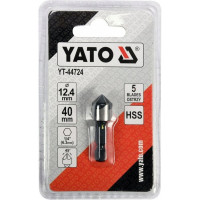 Зенкер конический 12.4 мм, HEX YATO YT-44724