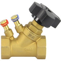 Балансировочный латунный клапан DN.ru КБЛР Ду32 Ру16, муфтовый D080-00507