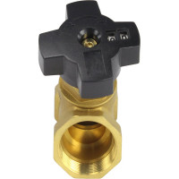 Балансировочный латунный клапан DN.ru КБЛР Ду32 Ру16, муфтовый D080-00507