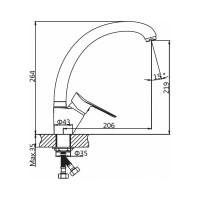 Смеситель для кухни AV Engineering Lt D35 AVLAW4-A589-635