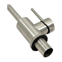 Смеситель для мойки Juguni с высоким поворотным изливом, нерж. сталь AISI304, 0402.168