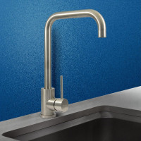 Смеситель для мойки Juguni с высоким поворотным изливом, нерж. сталь AISI304, 0402.168