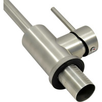 Смеситель для мойки Juguni с высоким поворотным изливом, нерж. сталь AISI304, 0402.168