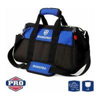 Сумка для инструмента WORKPRO 640D 420x230x270 мм, с широким горлом, на молнии, с пластиковым дном WP281007