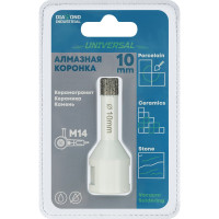 Алмазная коронка по керамограниту 10 мм, M14 на УШМ Diamond Industrial DIDKVP10M14