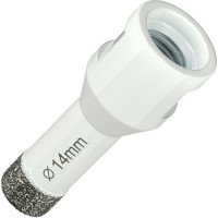 Коронка алмазная по керамограниту 14 мм, M14 на УШМ Diamond Industrial DIDKVP14M14