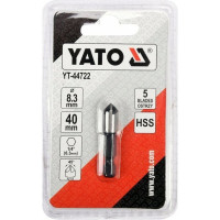 Зенкер конический 8.3 мм, HEX YATO YT-44722