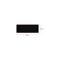 Компьютерный коврик для мыши и клавиатуры SONNEN BLACK TITAN XL большой 800x300x3 мм, черный 513615