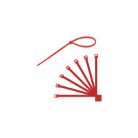 Нейлоновые сверхпрочные цветные стяжки (хомуты) в тубе SONNEN 2,5x200 мм, комплект 200 шт. 607925