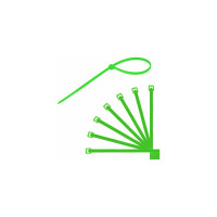 Нейлоновые сверхпрочные цветные стяжки (хомуты) в тубе SONNEN 2,5x200 мм, комплект 200 шт. 607925