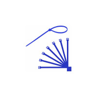 Нейлоновые сверхпрочные цветные стяжки (хомуты) в тубе SONNEN 2,5x200 мм, комплект 200 шт. 607925