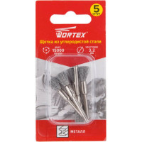 Щетка из углеродистой стали для гравера 5 мм, 5 шт WORTEX ETBS3205018