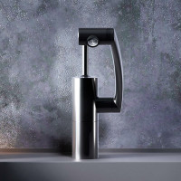 Смеситель для умывальника Damixa Arc поворотный излив 186 мм (черный) 290217364