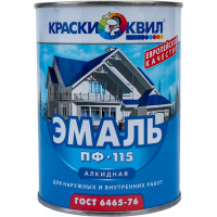 Эмаль Краски квил ПФ-115 (зеленая; банка 0,9 кг) 4607023390741