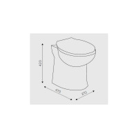 Насос-измельчитель, встроенный в унитаз SFA SANICOMPACT LC/SANISAN Compact SCOMPACT