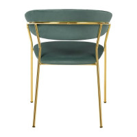 Стул BRADEX turin мятный с золотыми ножками FR 0912