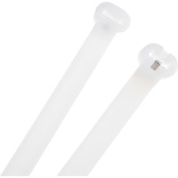 Нейлоновые стяжки FORTISFLEX КСЗ 10х600 белые 100 шт. 74111