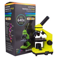 Микроскоп Levenhuk Rainbow 2L PLUS Lime\Лайм 69044