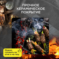 Чугунная сковорода-гриль FORESTER CI-04